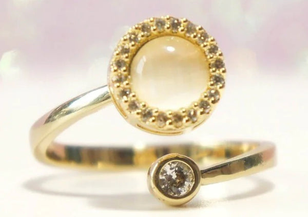 La bague « Tourbillon » qui roule & antistress ~ajustable/💥