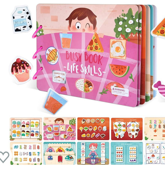 🍎👖NOUVEAUTÉ  *remplace collants* version « vie quotidienne » livre motricité fine et apprentissage mots de base anglais