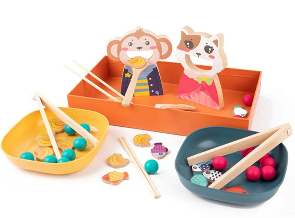 « Mangez les animaux! » jeu de motricité fine 3ans +