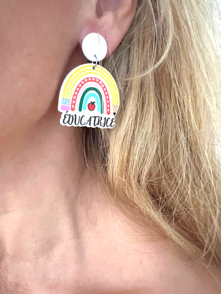 Boucle d’oreille « EDUCATRICE »