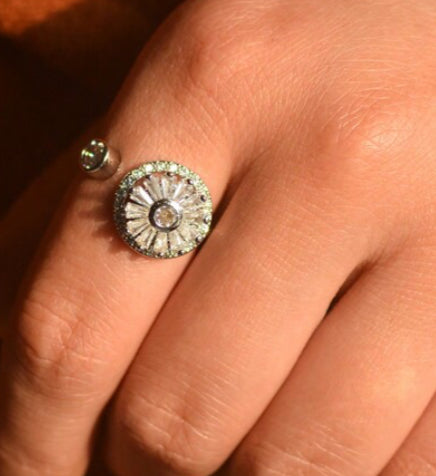 Bague la FASCINANTE  OR qui roule & antistress antianxiété~ajustable