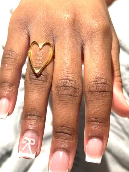 Bague cœur OR de Mimi ❤️ vient dans une boîte cadeau