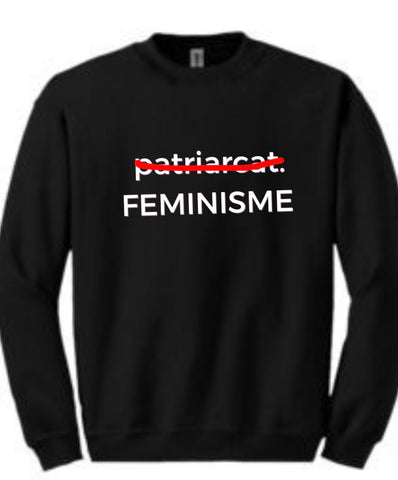 Patriarcat FÉMINISME crewneck coton ouate