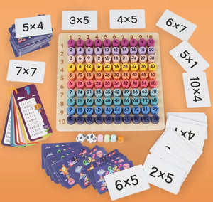 Jeu 4 en 1 MULTIPLICATION. Jouer seul ou à deux. 8 à 15ans