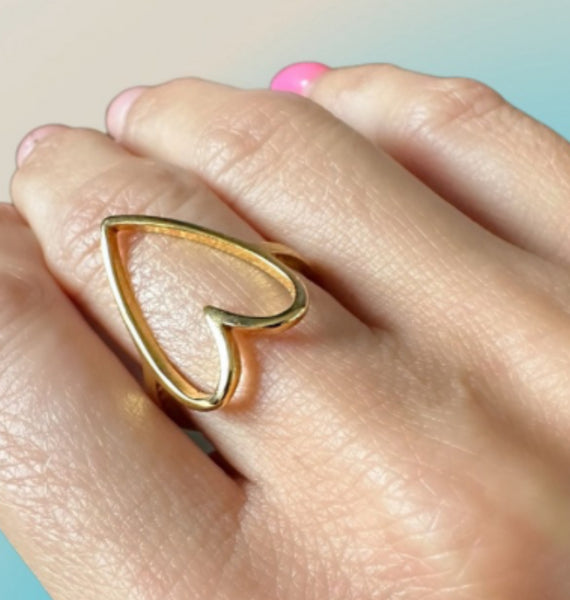 Bague cœur OR de Mimi ❤️ vient dans une boîte cadeau