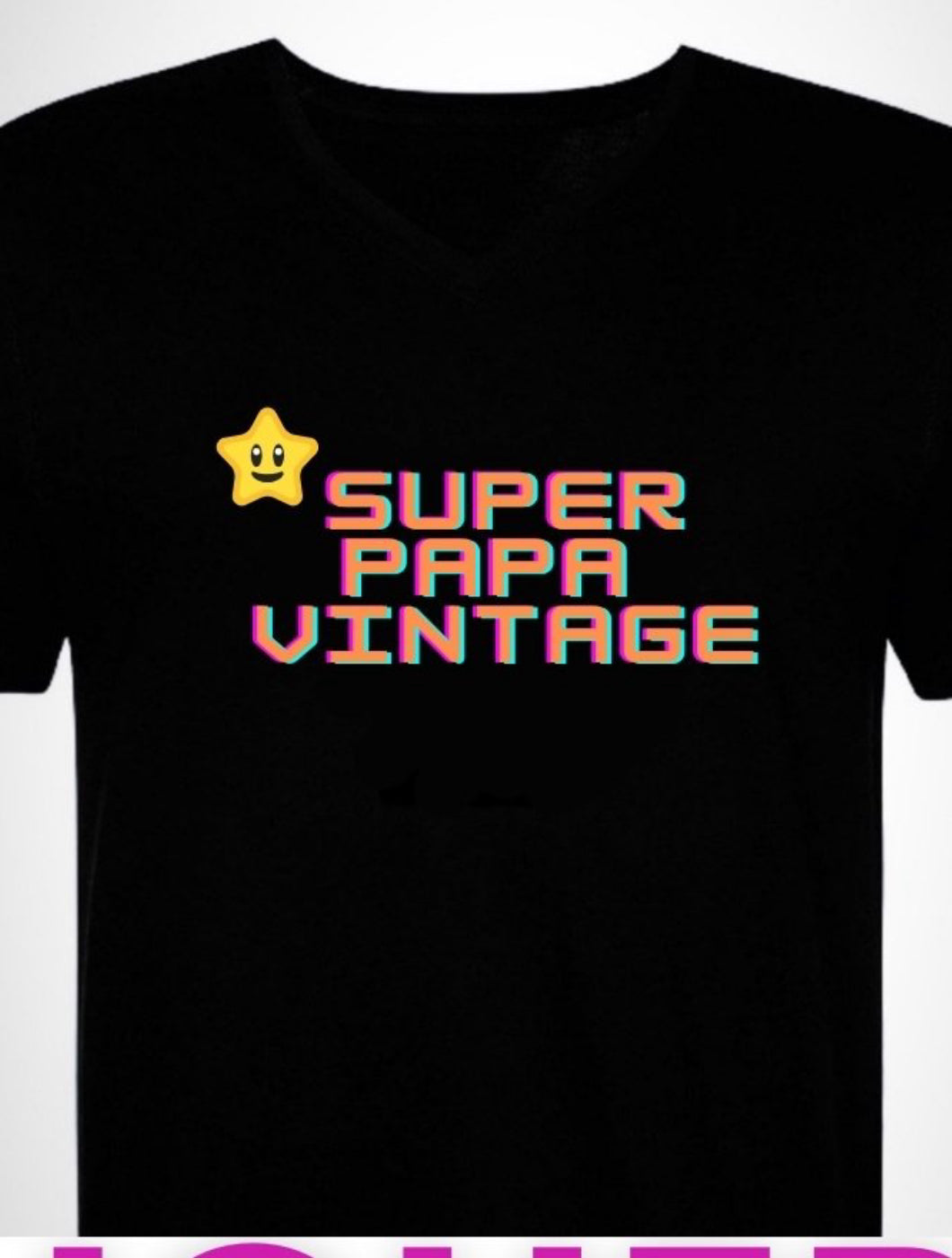 Super papa vintage t-shirt homme