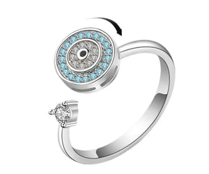 La bague qui tourne OEIL du 🐉 dragon UNISEXE enfant ou adulte - or ou argent   ~ajustable/livraison incluse