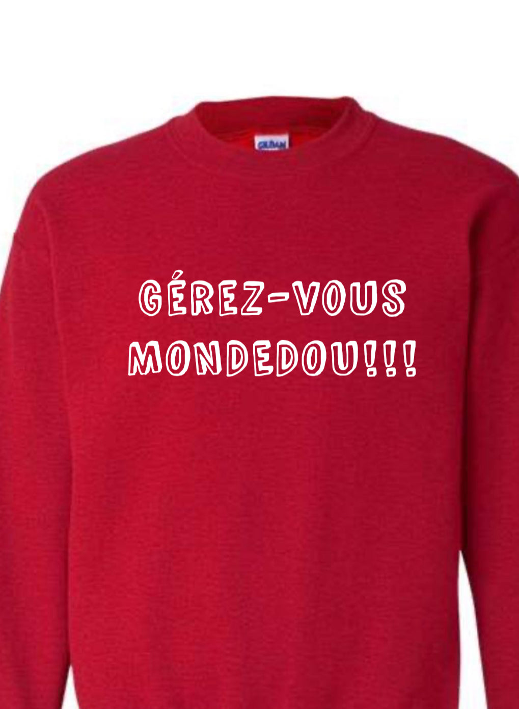 GEREZ-VOUS MONDEDOU Col rond rouge UNISEXE