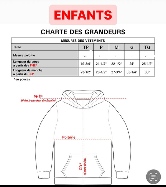 « T’abuses! »                       coton ouate hoodie UNISEXE enfant-ado-adulte (ado prenez grandeurs adultes)