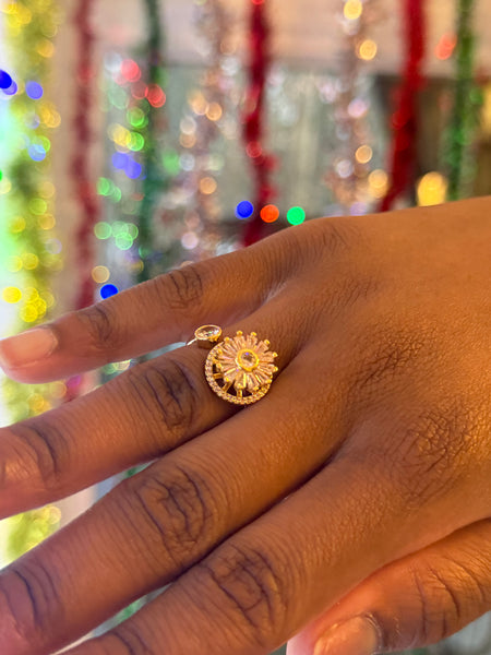 Bague la FASCINANTE  OR qui roule & antistress antianxiété~ajustable