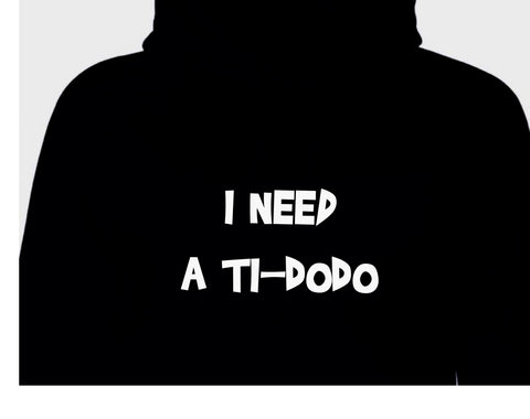 I need a ti dodo. Coton ouaté hoodie avec capuche