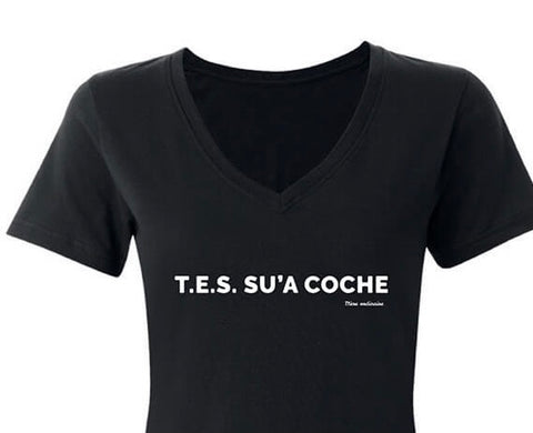 T-Shirt T.E.S. Sur la coche *