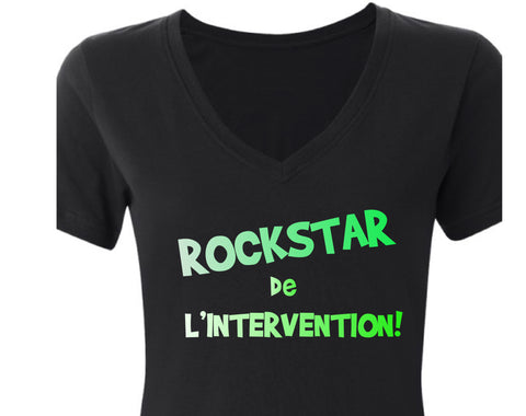 ROCKSTAR de l’INTERVENTION t-shirt  FEMME