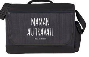 Sac « MAMAN AU TRAVAIL » type messager