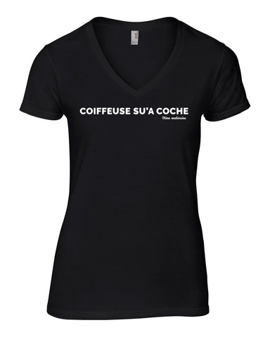 T-Shirt  COIFFEUSE SU'A COCHE