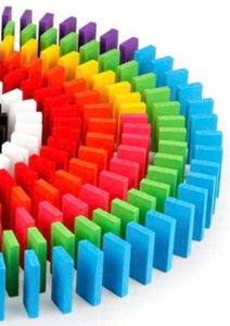 Les 120 mini planchettes en bois créatives multicolores unies MONTESSORI