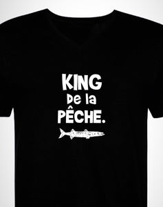 King de la pêche .homme t-shirt