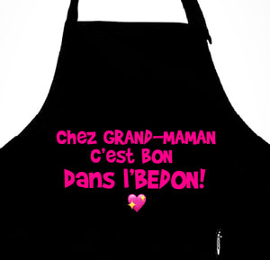 Tablier chez grand-maman c’est bon pour le bedon.