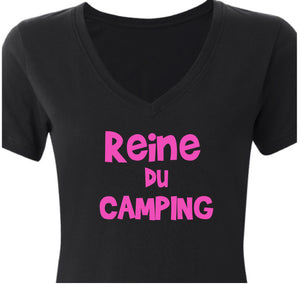 Reine du camping t-shirt
