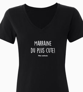 Marraine du plus cute chandail femme col en V