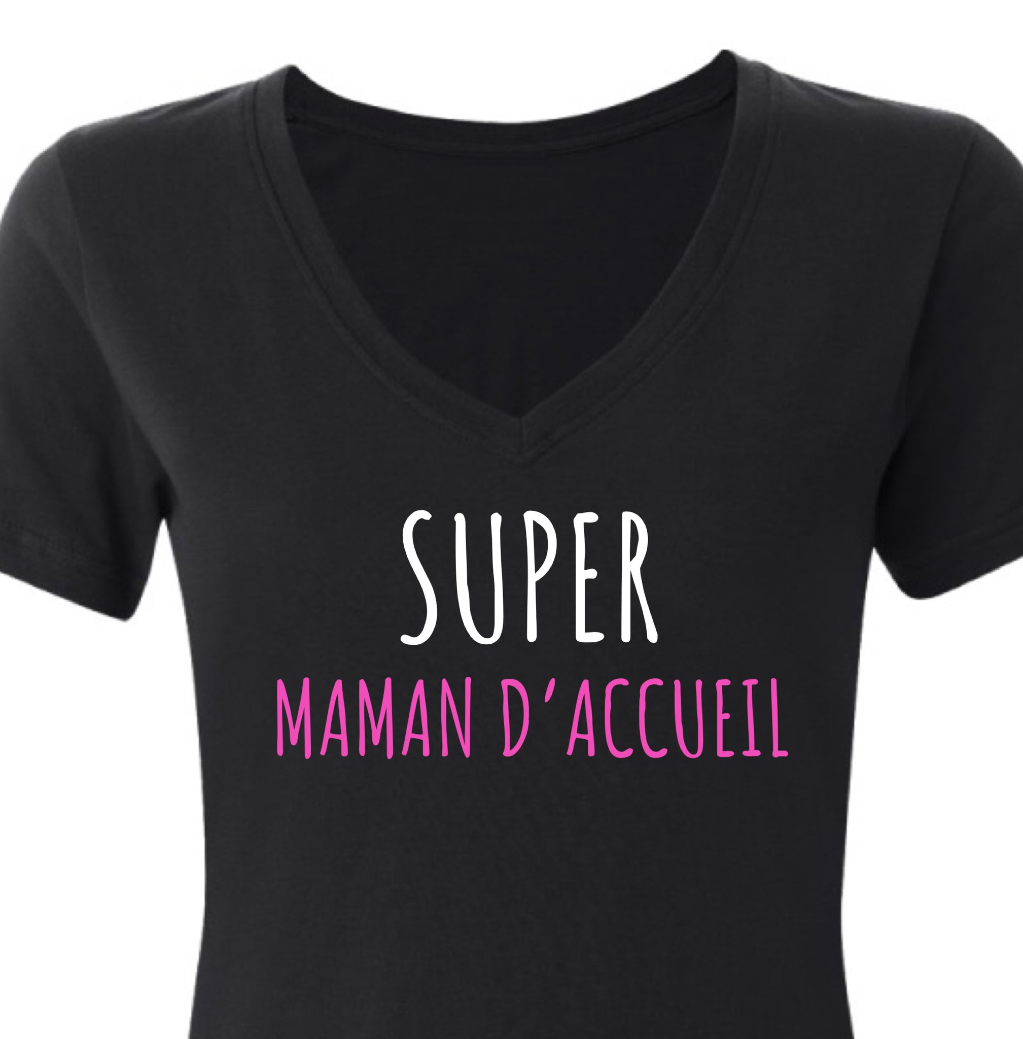 SUPER MAMAN D’ACCUEIL t-shirt *